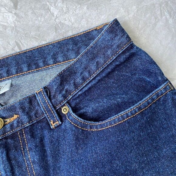 Jeanology Womens Blue Dark Wash Denim Jeans SZ 8 - Picture 8 of 10